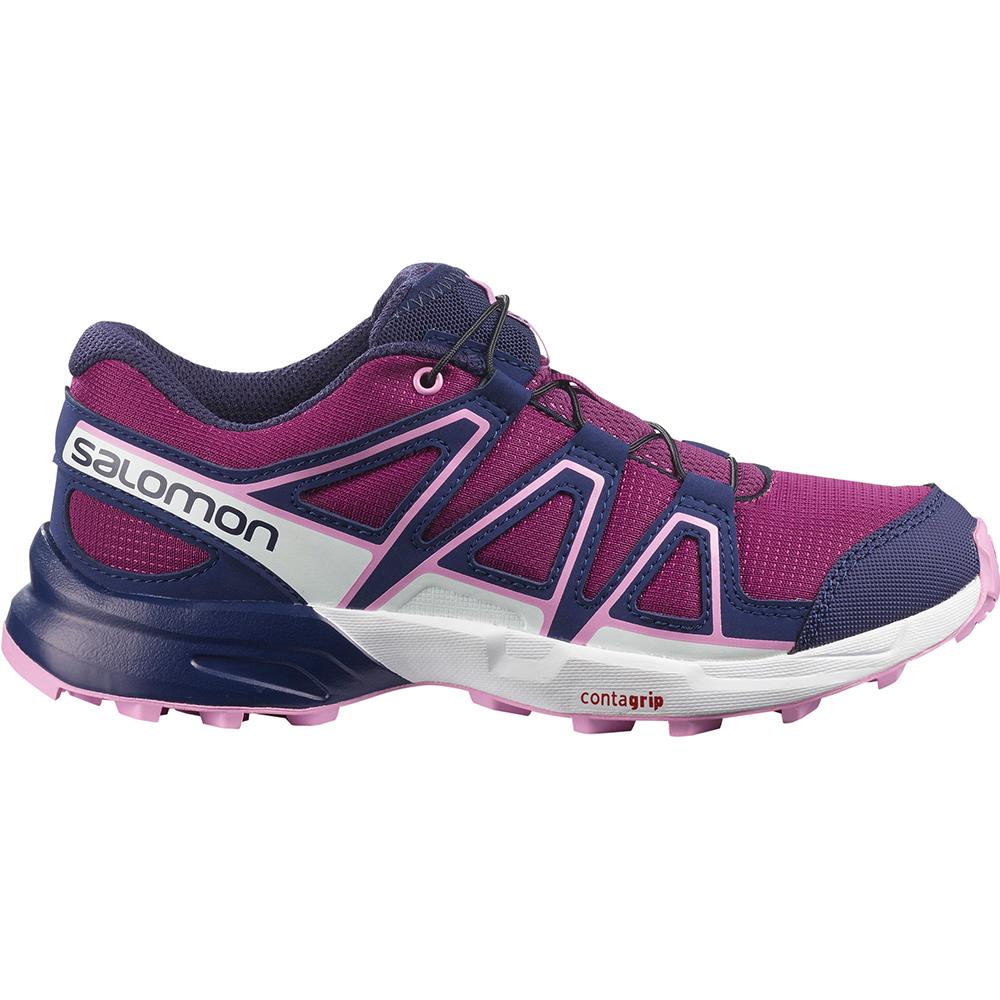 SALOMON UK SPEEDCROSS J - Kids Trail Running Shoes Purple,VBCT04698